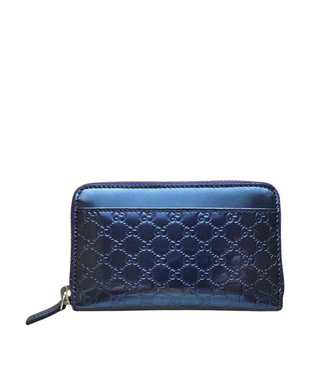 GUCCI Фиолетовый кошелек из лакированной кожи, фото 1