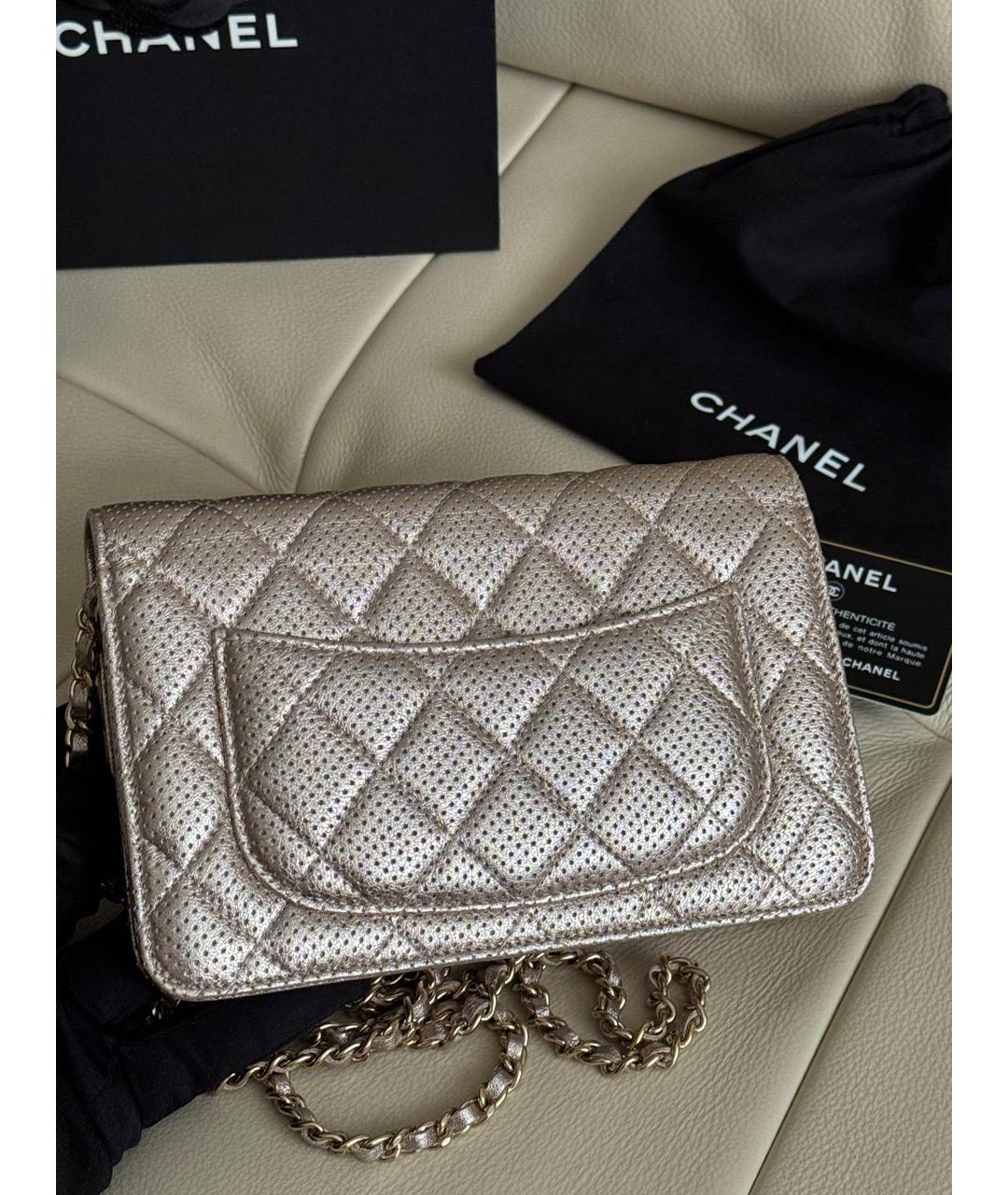 CHANEL Розовая кожаная сумка через плечо, фото 4