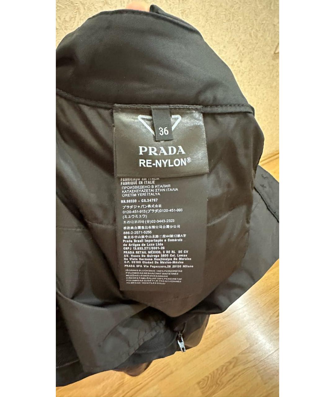 PRADA Черная юбка макси, фото 6
