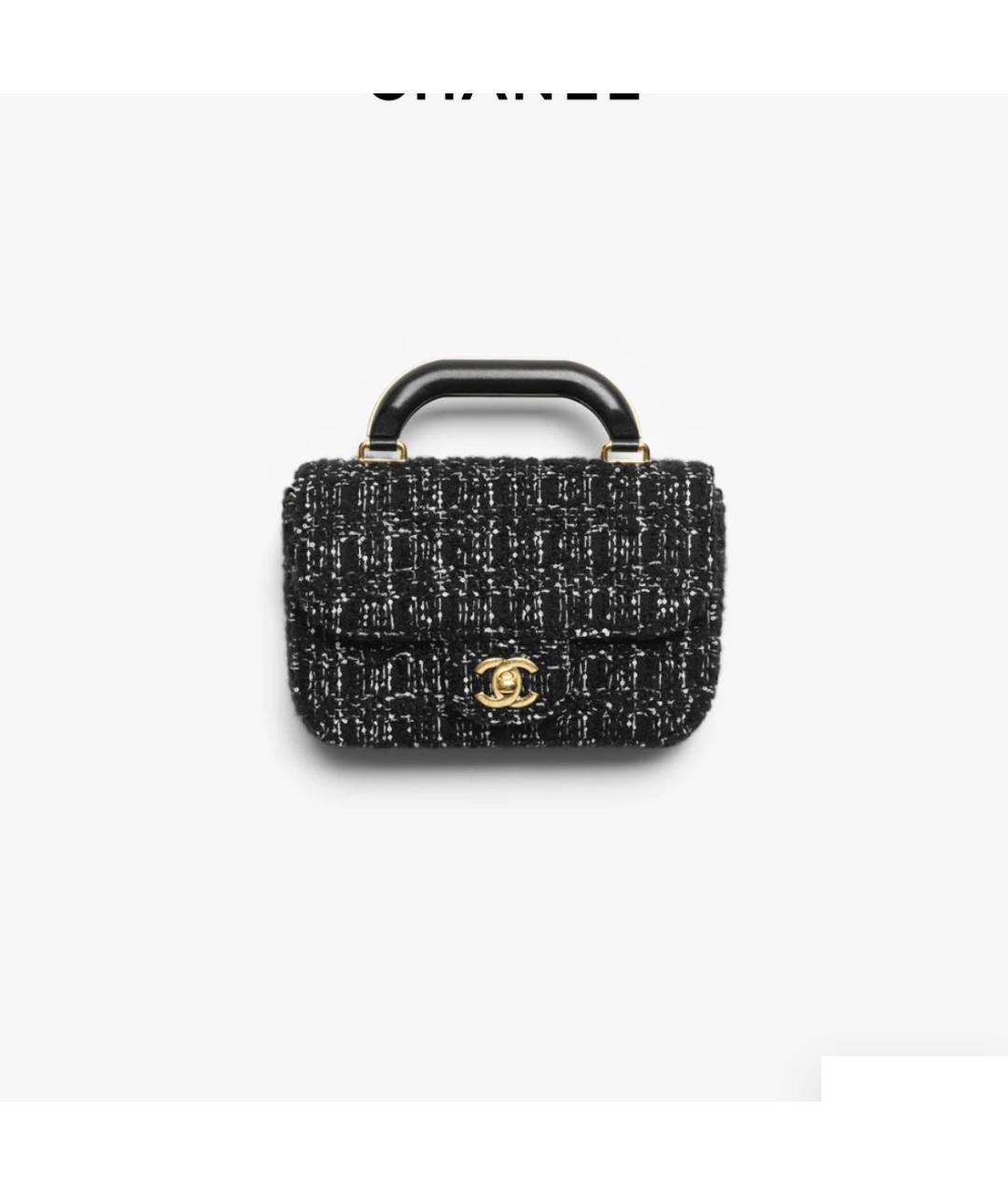 CHANEL Черная сумка через плечо, фото 5