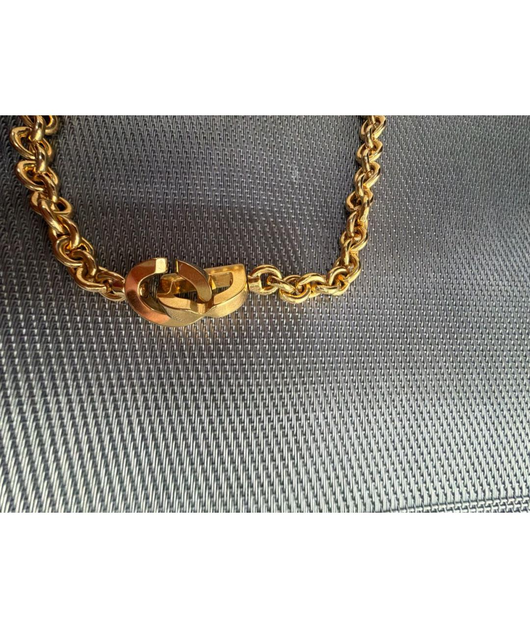CHRISTIAN DIOR Золотая металлическая цепочка, фото 3