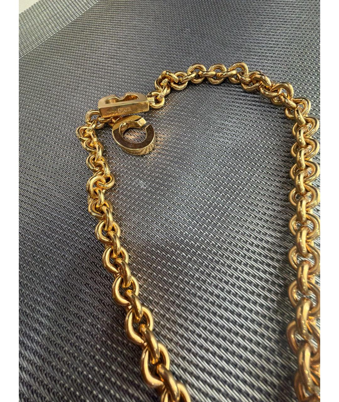 CHRISTIAN DIOR Золотая металлическая цепочка, фото 4