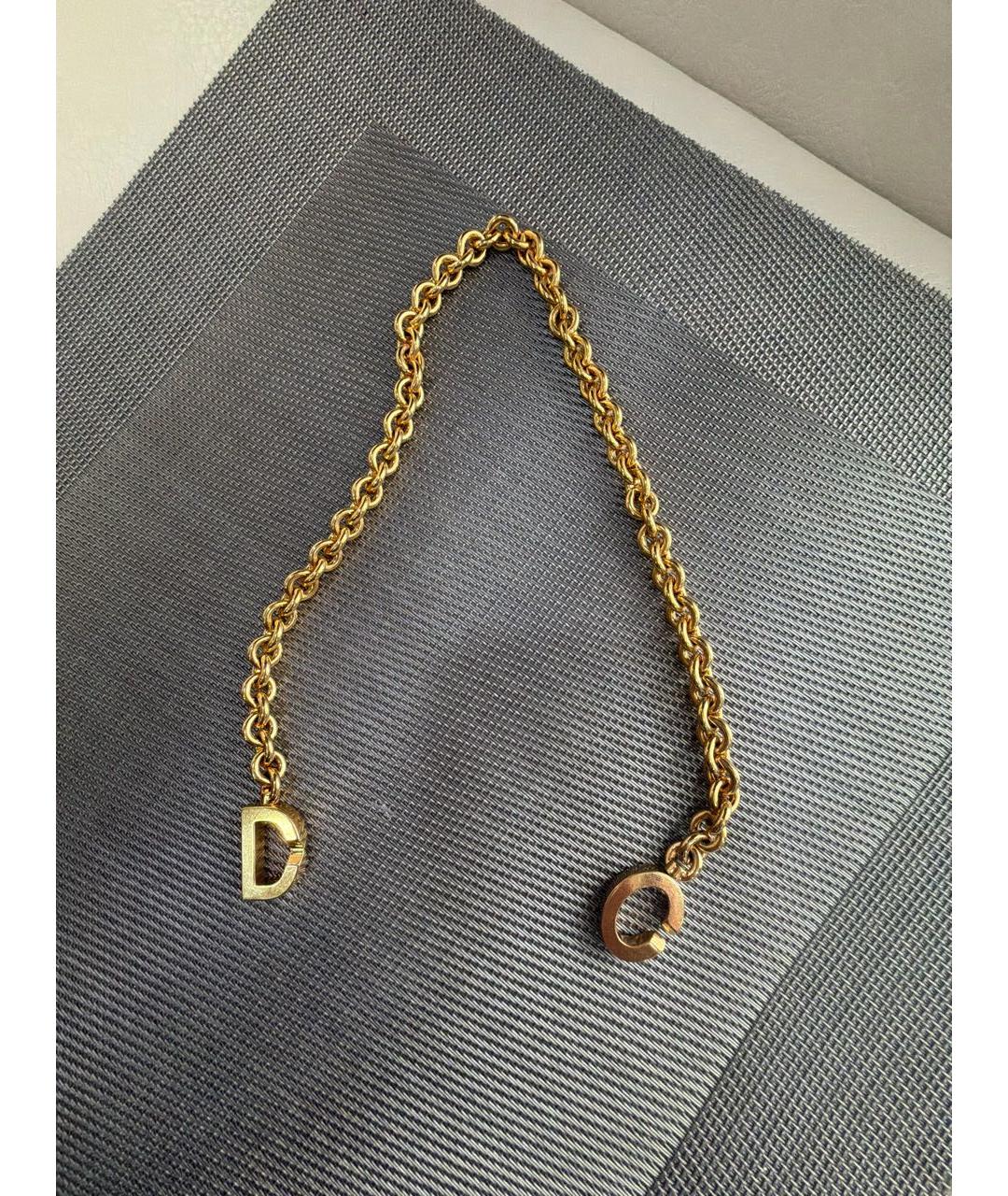 CHRISTIAN DIOR Золотая металлическая цепочка, фото 5