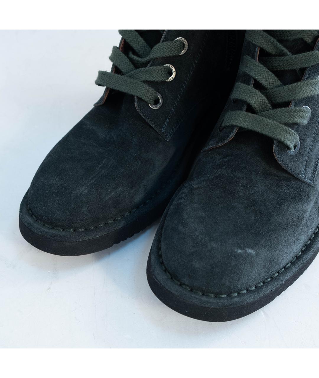 CHANEL Зеленые замшевые ботинки, фото 3