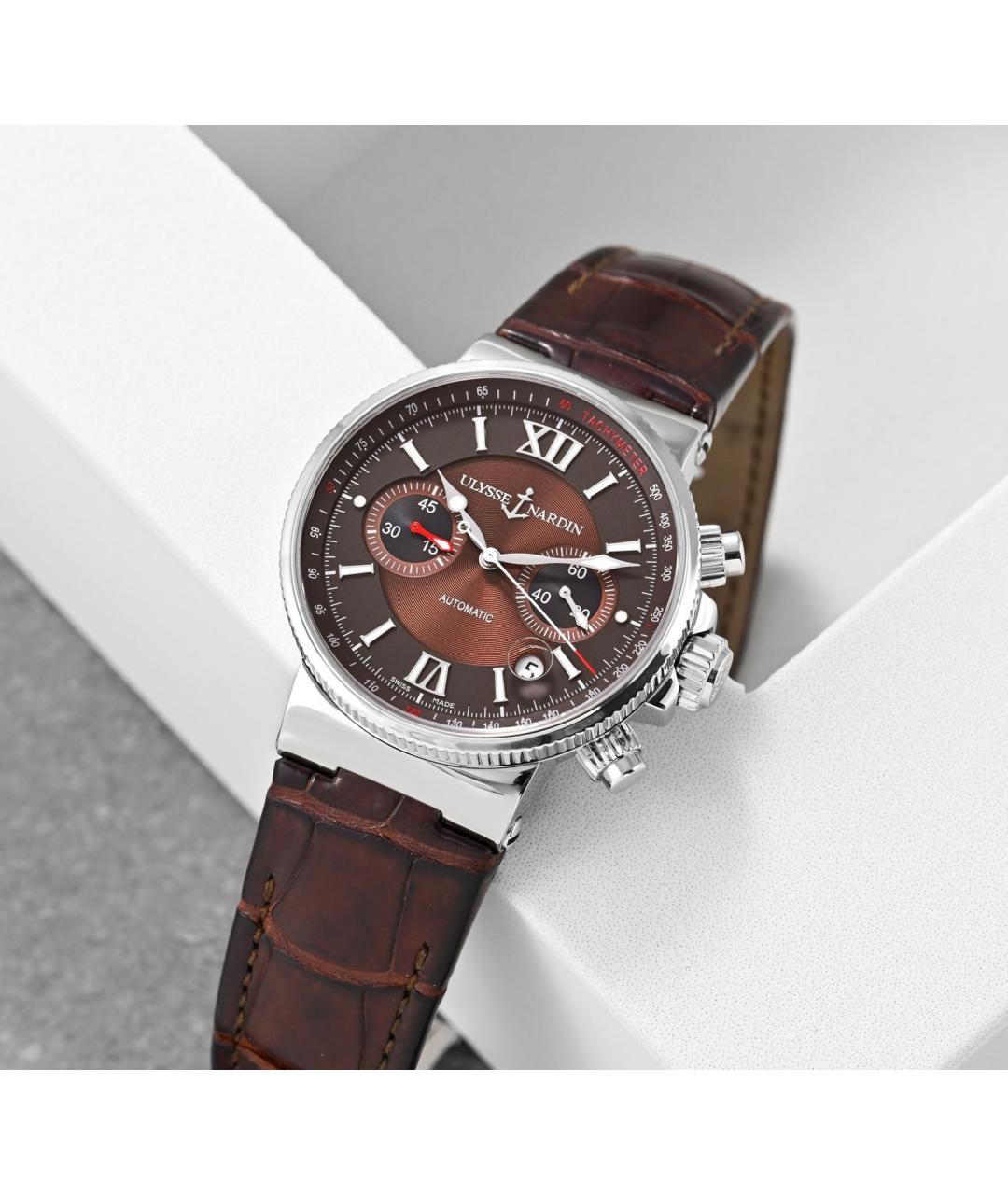 Ulysse Nardin Коричневые часы, фото 3