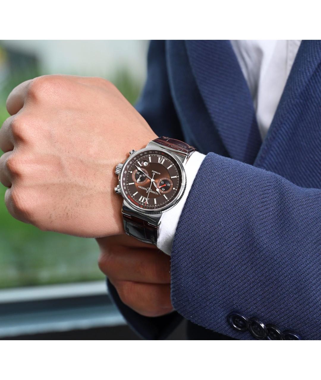 Ulysse Nardin Коричневые часы, фото 4