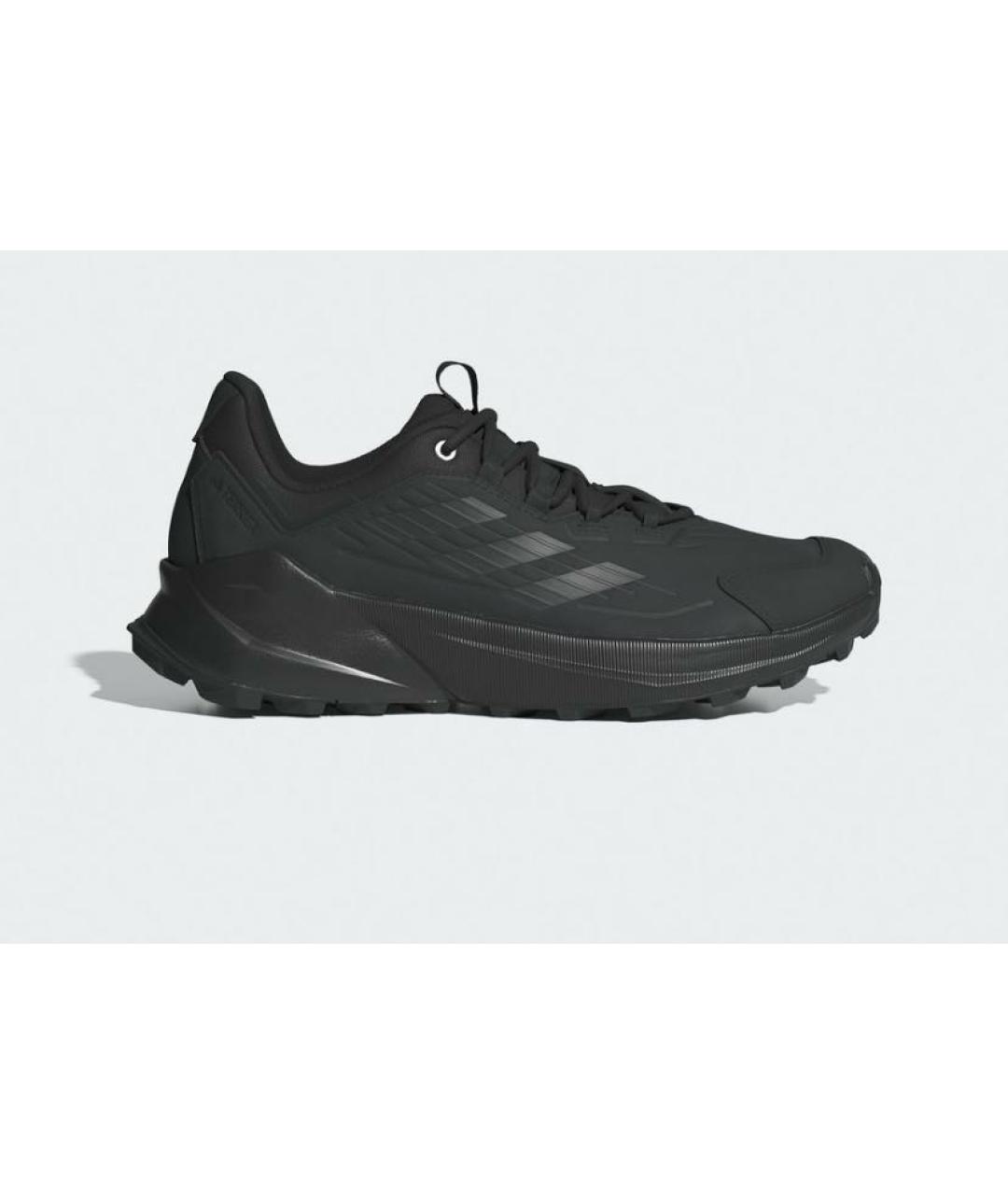 ADIDAS Черные текстильные низкие кроссовки / кеды, фото 2