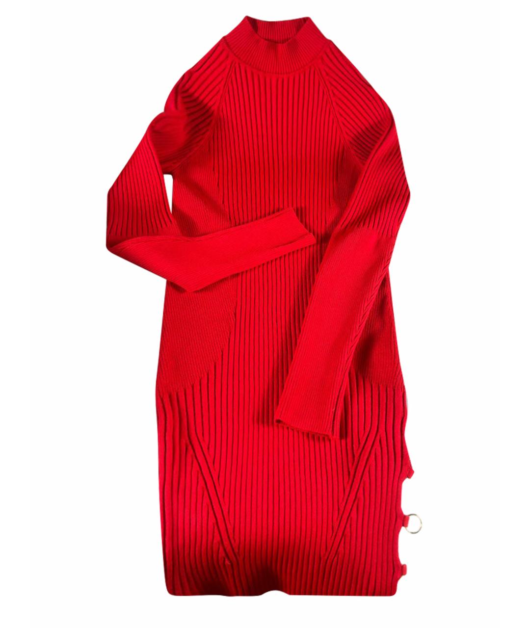 JACQUEMUS Красное вискозное повседневное платье, фото 1
