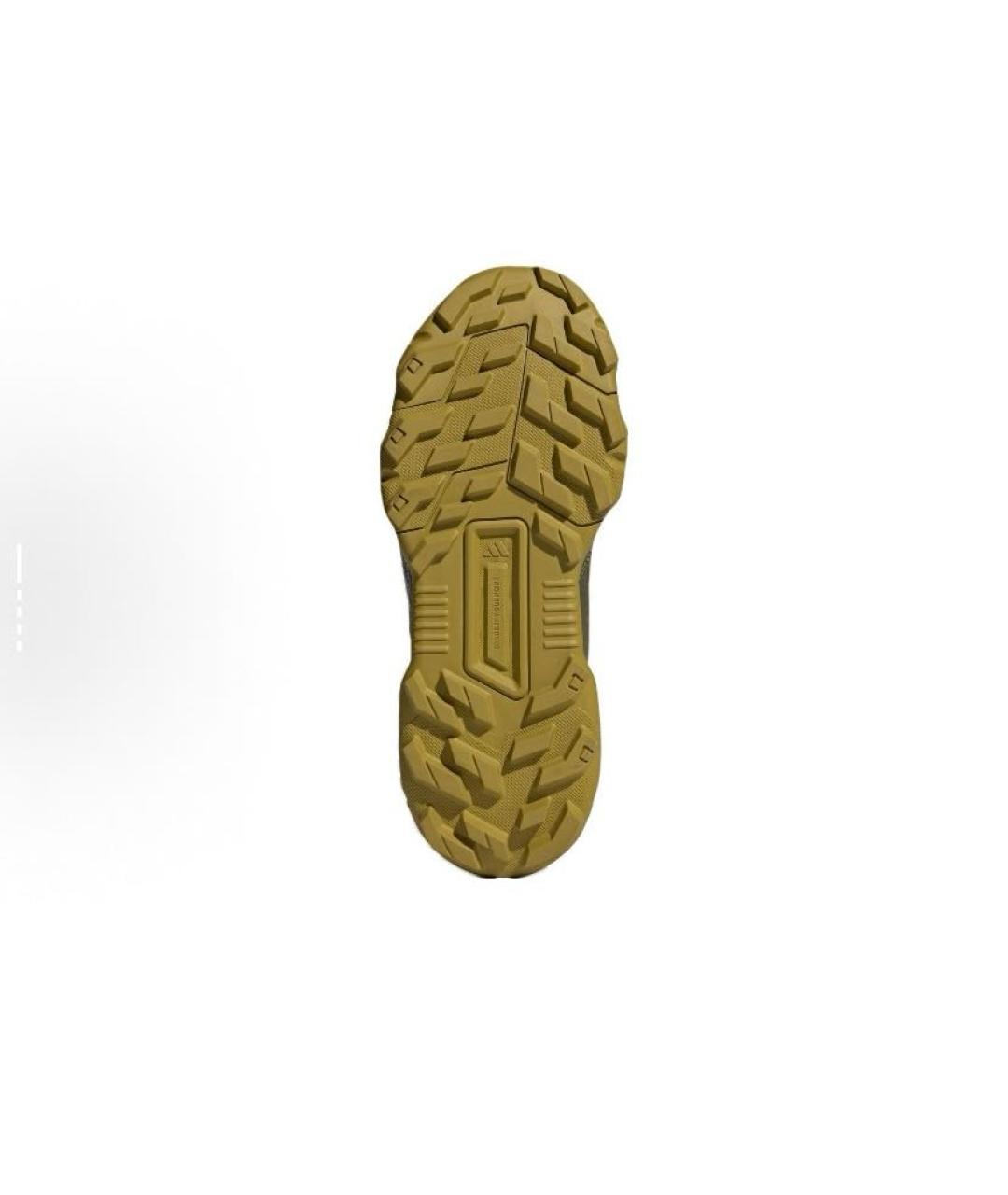 ADIDAS Хаки кожаные высокие кроссовки / кеды, фото 6