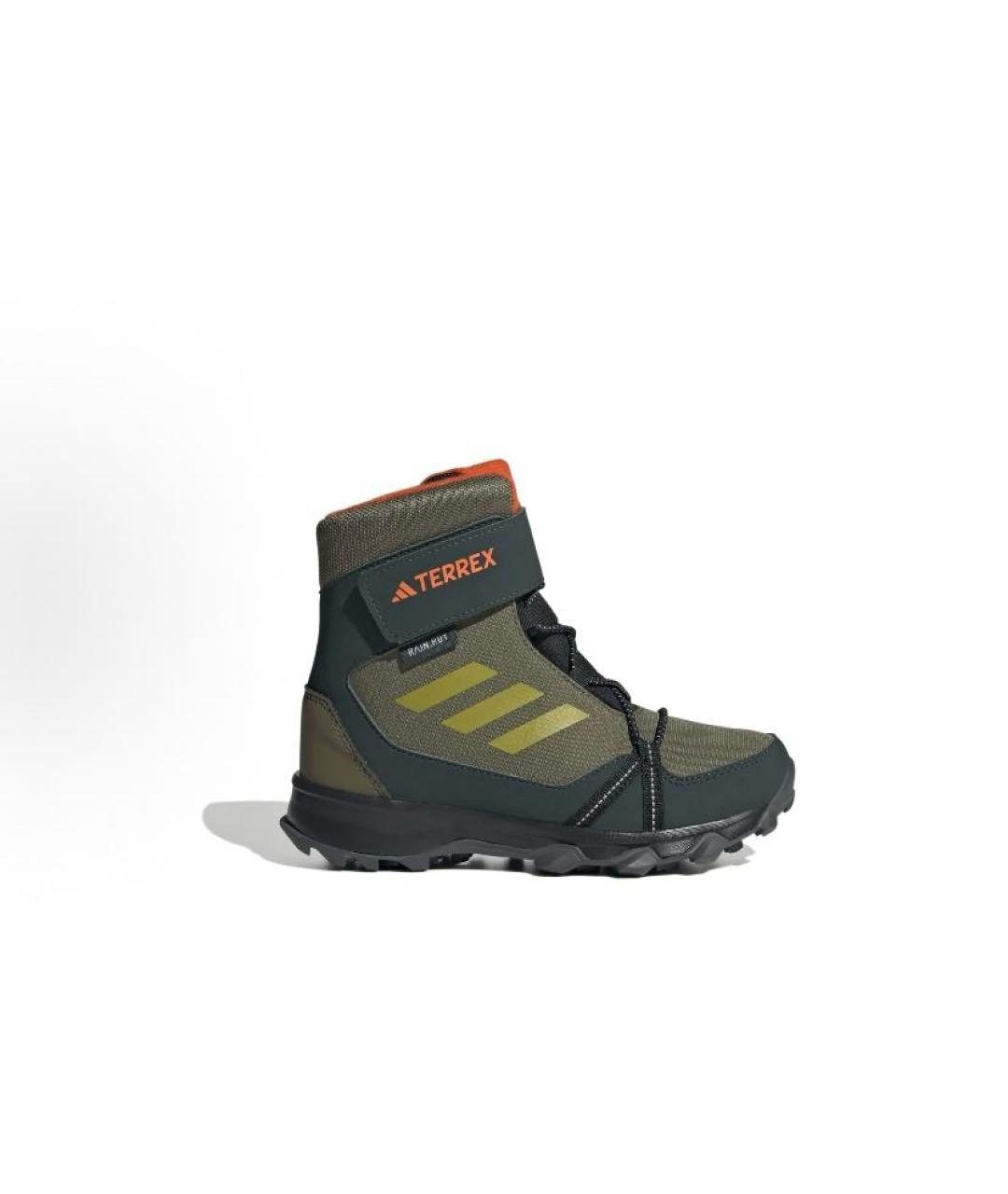 ADIDAS Хаки текстильные высокие кроссовки / кеды, фото 1