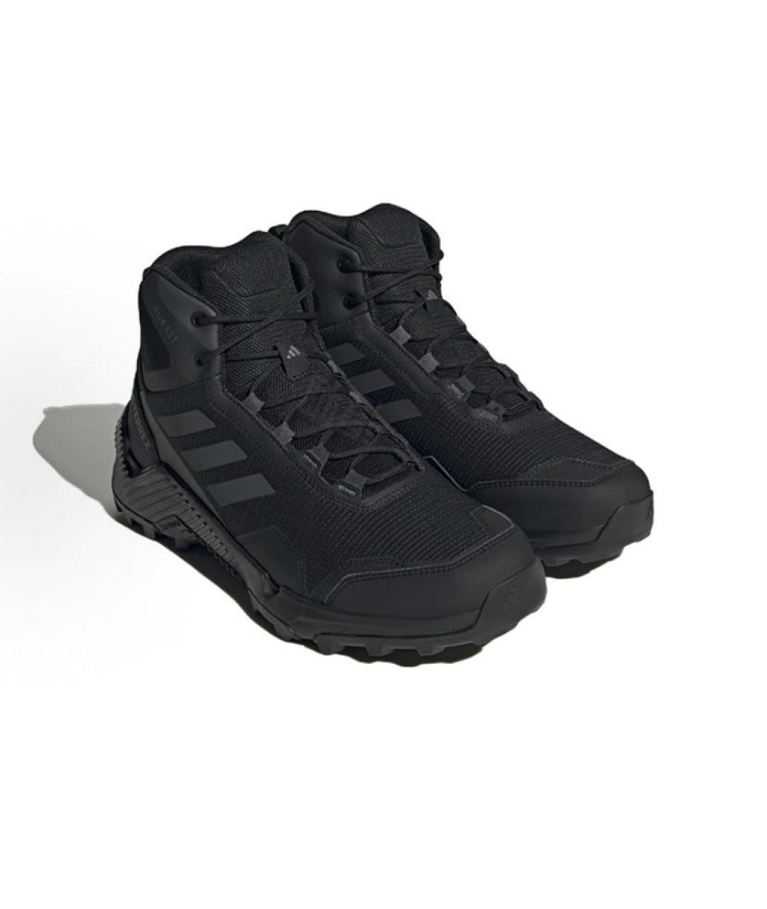 ADIDAS Черные текстильные высокие кроссовки / кеды, фото 3