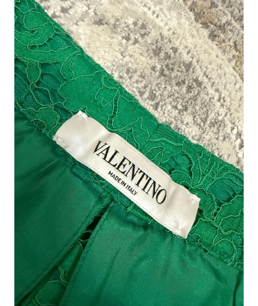 VALENTINO Зеленые прямые брюки, фото 8