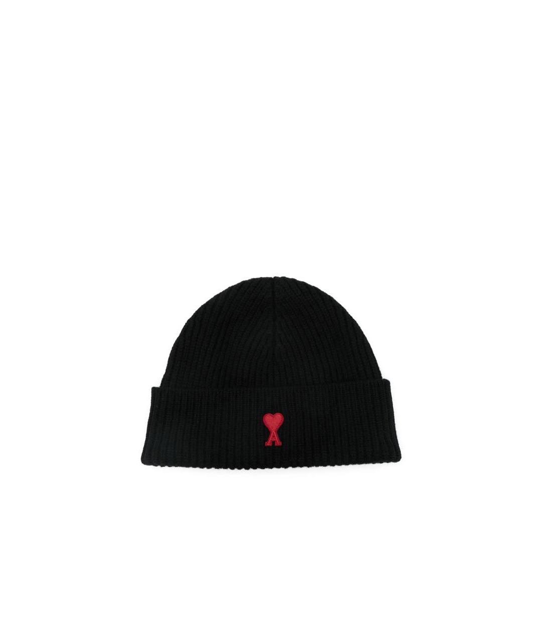 Ami Paris Черная шерстяная шапка, фото 1