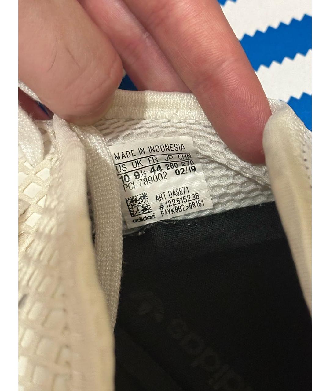 ADIDAS Белые текстильные низкие кроссовки / кеды, фото 5