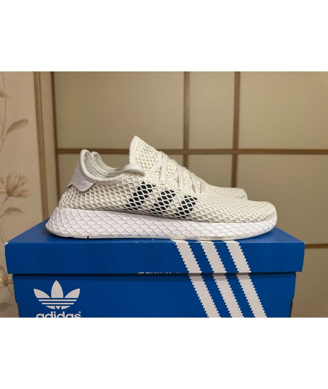 ADIDAS Белые текстильные низкие кроссовки / кеды, фото 7
