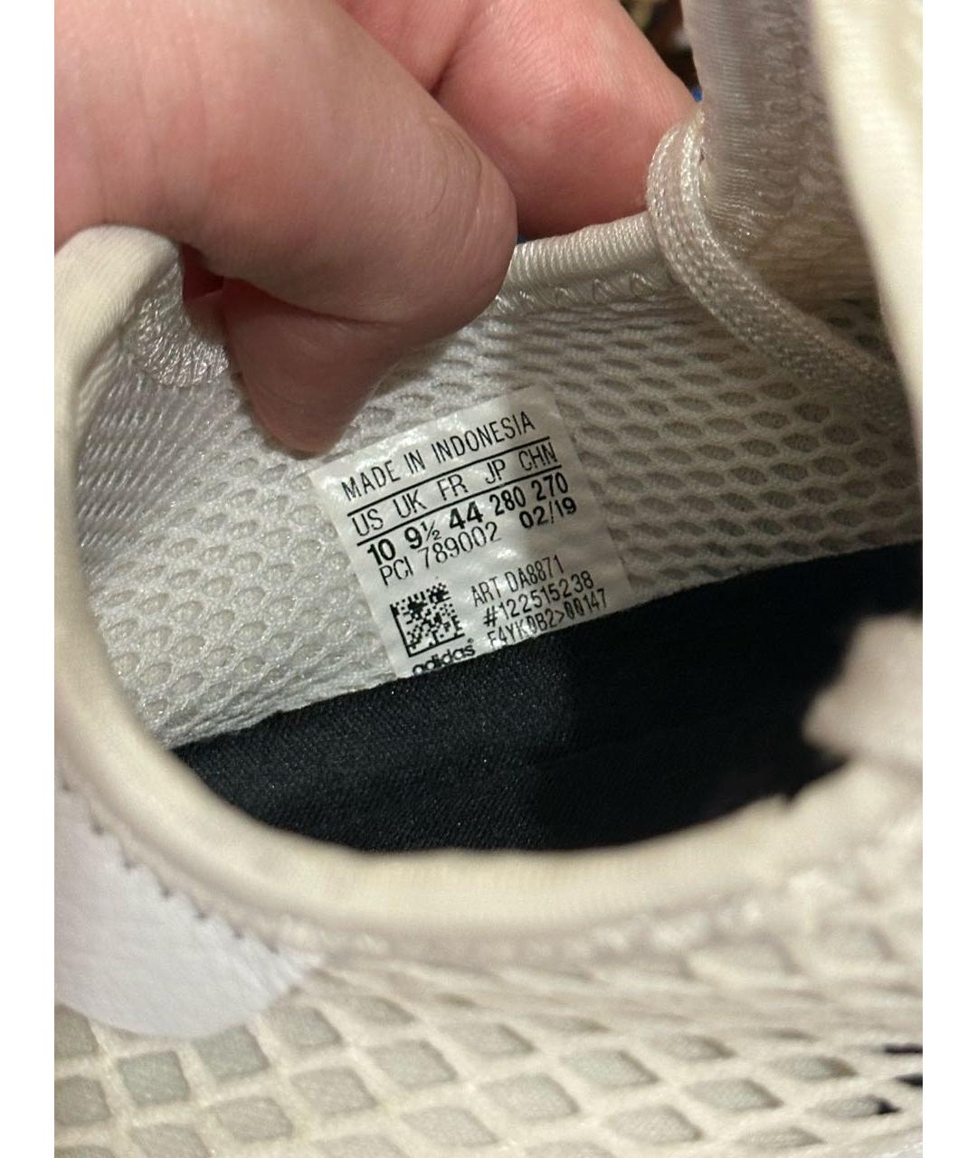 ADIDAS Белые текстильные низкие кроссовки / кеды, фото 6