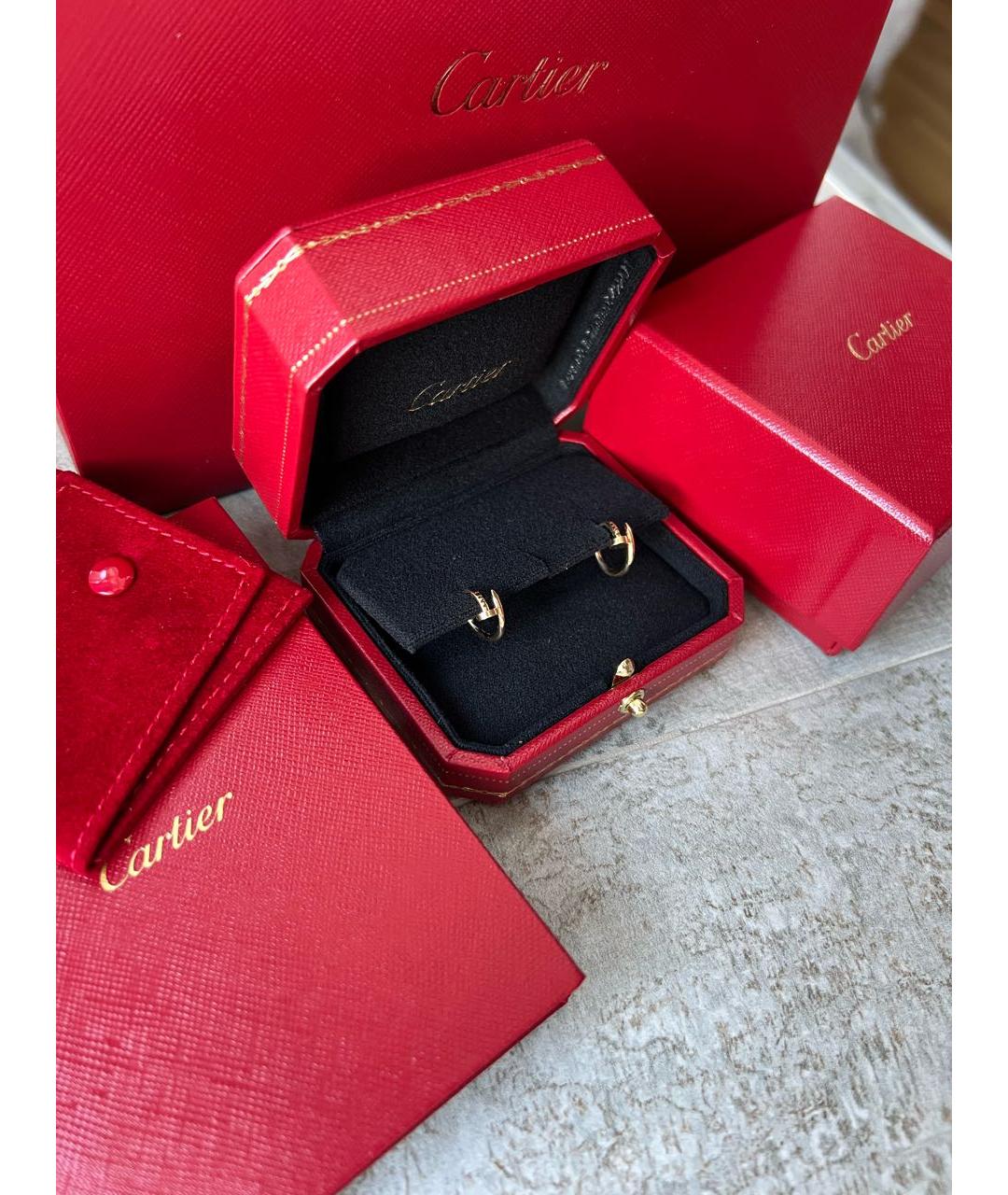 CARTIER Желтые серьги из желтого золота, фото 8