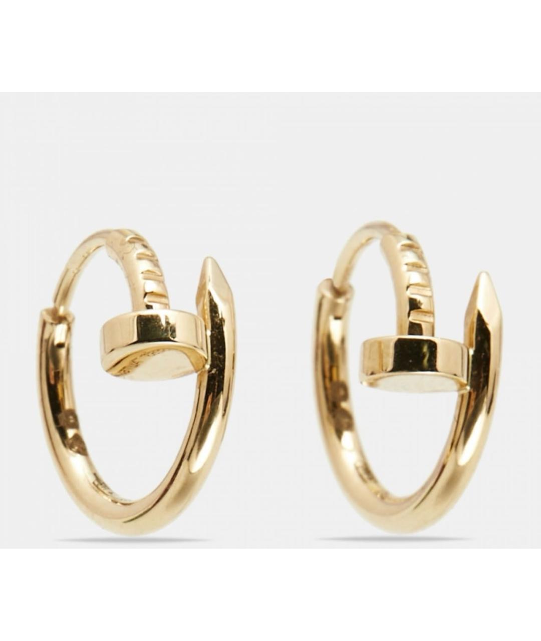 CARTIER Желтые серьги из желтого золота, фото 9