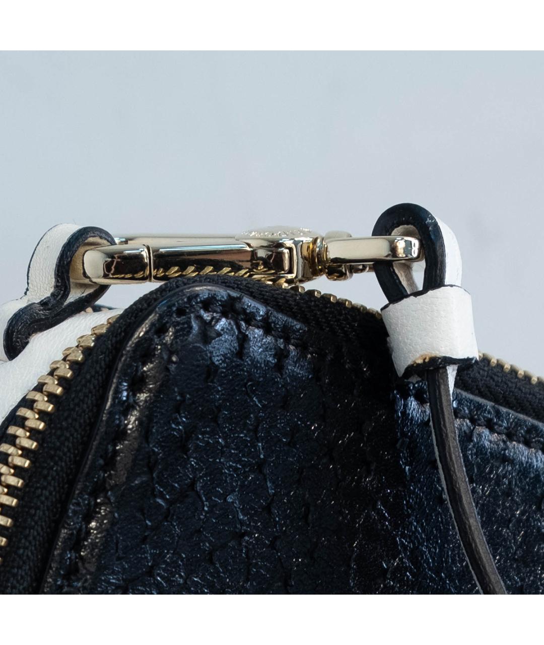 EMPORIO ARMANI Черная кожаная сумка через плечо, фото 5