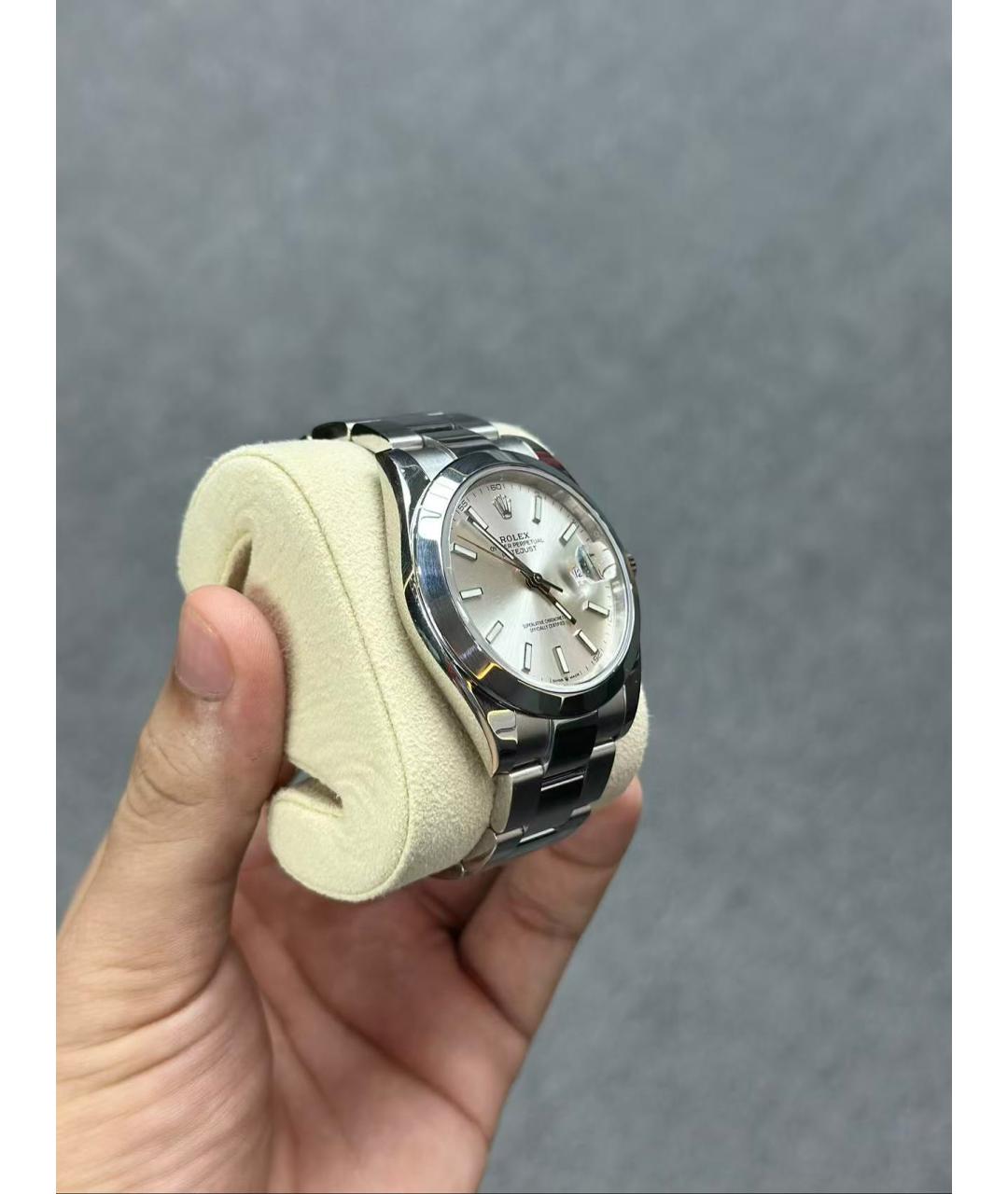 ROLEX Синие часы из белого золота, фото 3