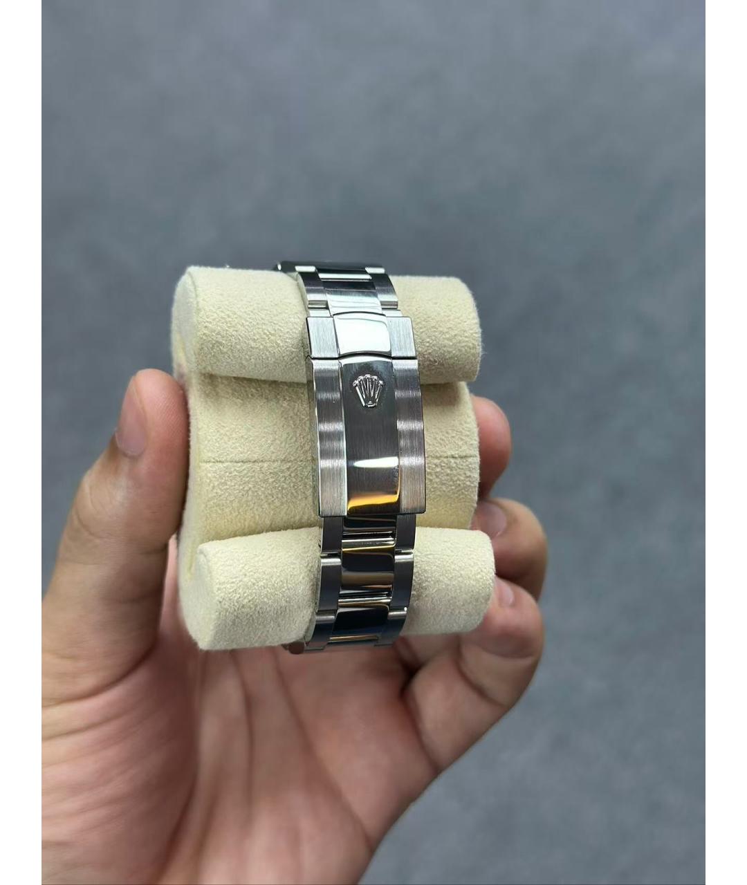 ROLEX Синие часы из белого золота, фото 5