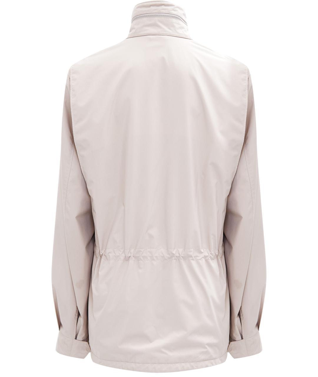 LORO PIANA Бежевая полиэстеровая куртка, фото 2