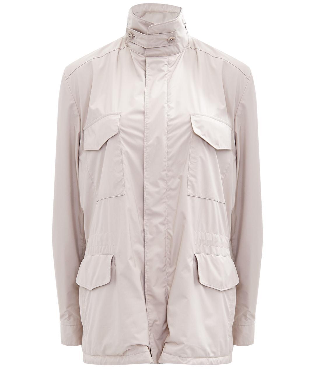 LORO PIANA Бежевая полиэстеровая куртка, фото 1