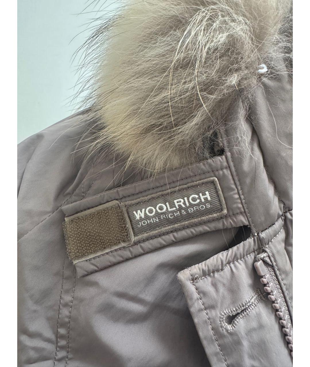 WOOLRICH Бежевый пуховик, фото 4