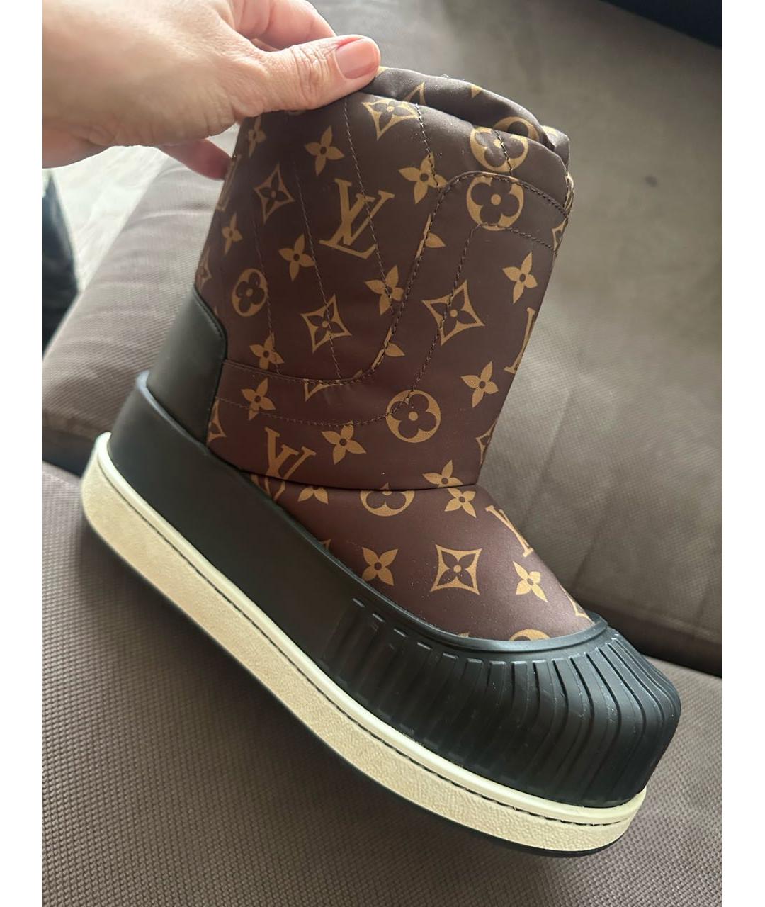 LOUIS VUITTON Коричневые сапоги, фото 5
