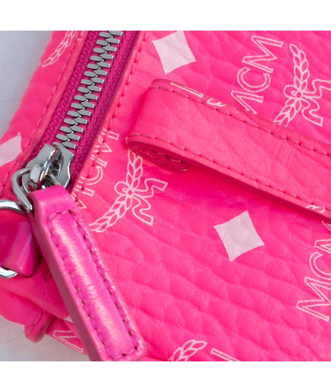 MCM Розовая кожаная сумка через плечо, фото 3