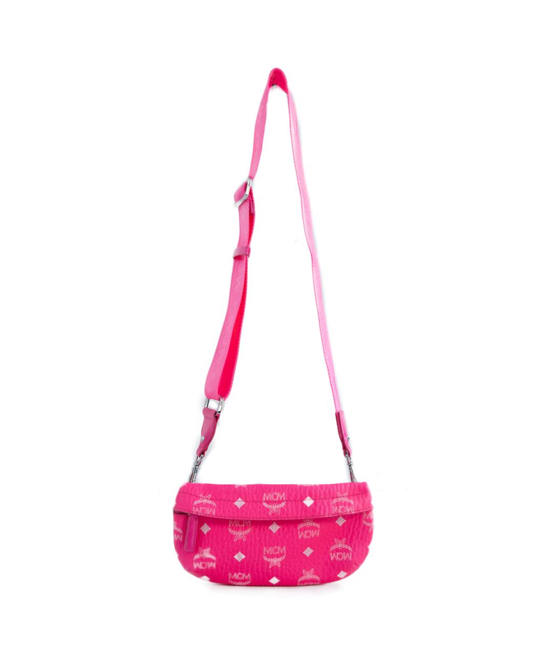 MCM Розовая кожаная сумка через плечо, фото 1