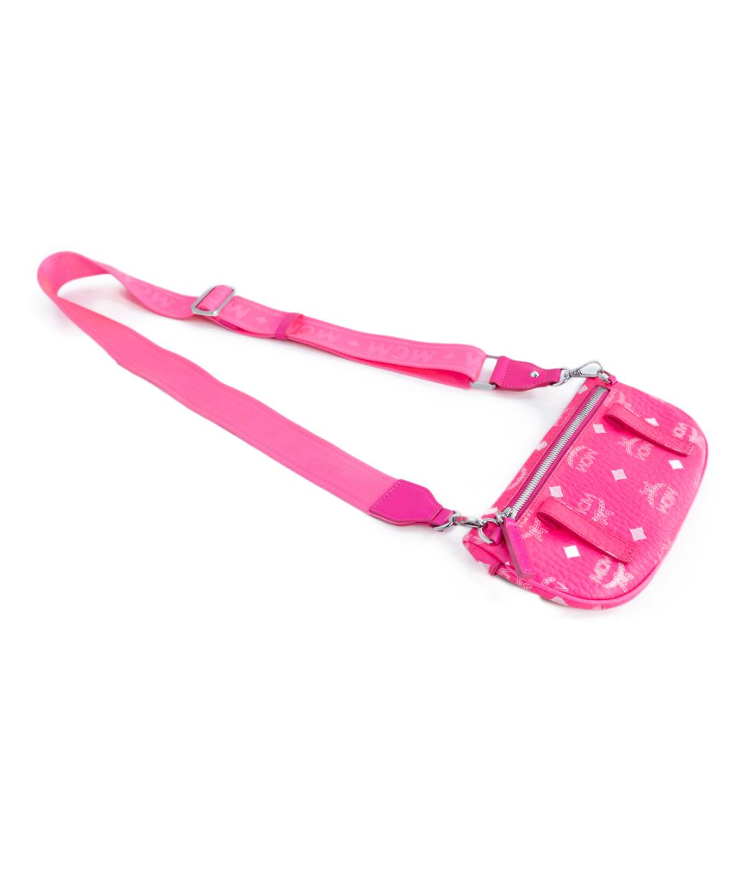 MCM Розовая кожаная сумка через плечо, фото 2