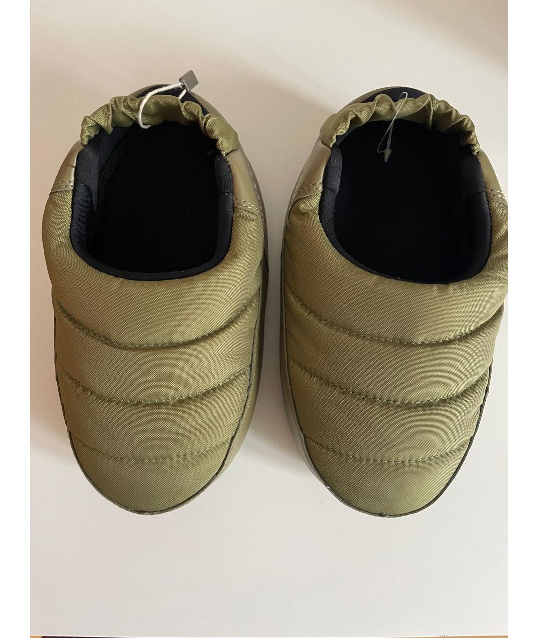 MOON BOOT Хаки текстильные мюли, фото 2
