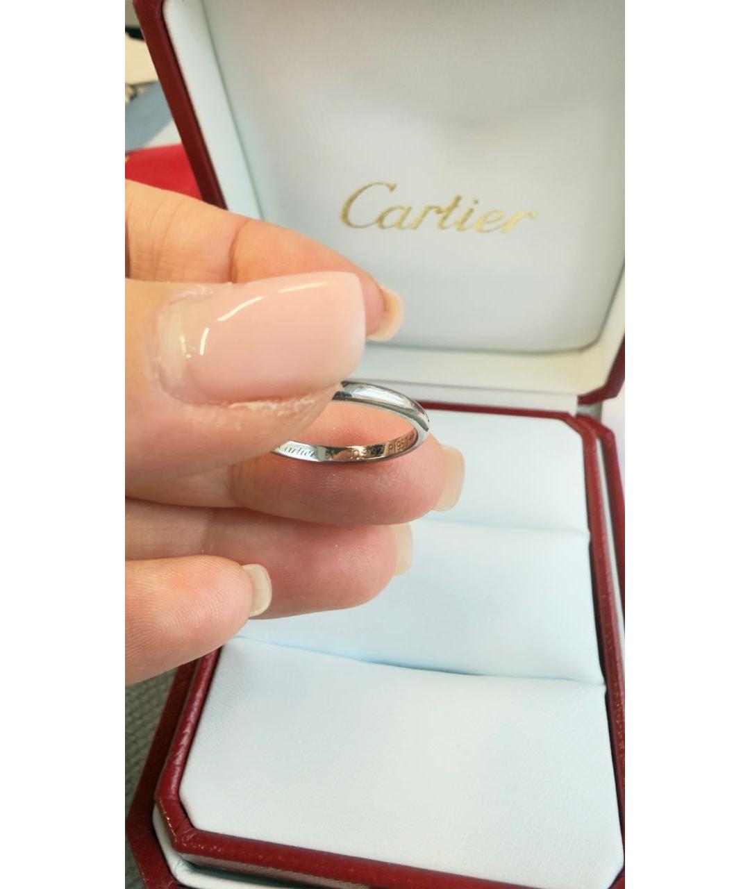 CARTIER Серебряное платиновое кольцо, фото 4