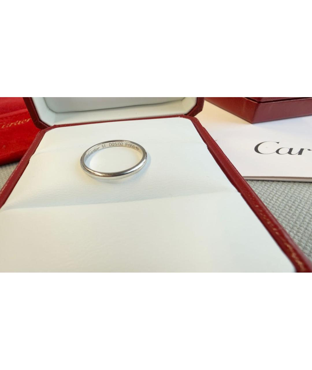 CARTIER Серебряное платиновое кольцо, фото 5