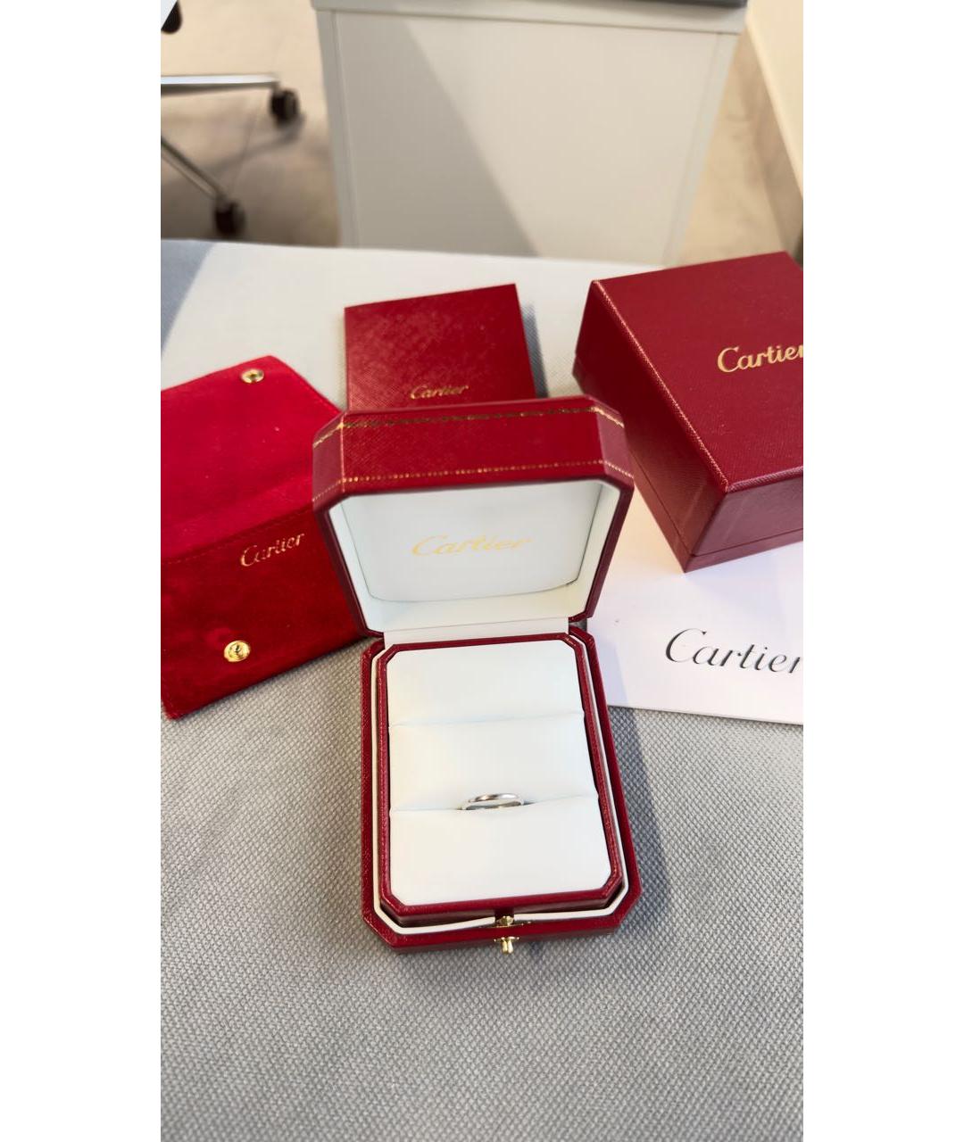CARTIER Серебряное платиновое кольцо, фото 2