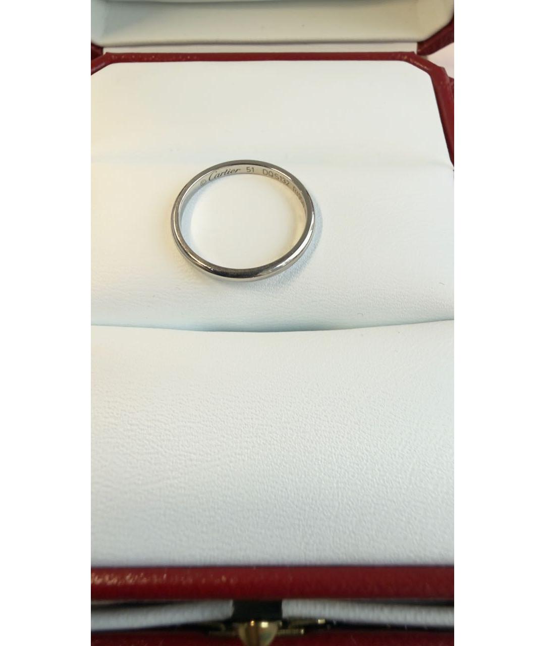 CARTIER Серебряное платиновое кольцо, фото 6