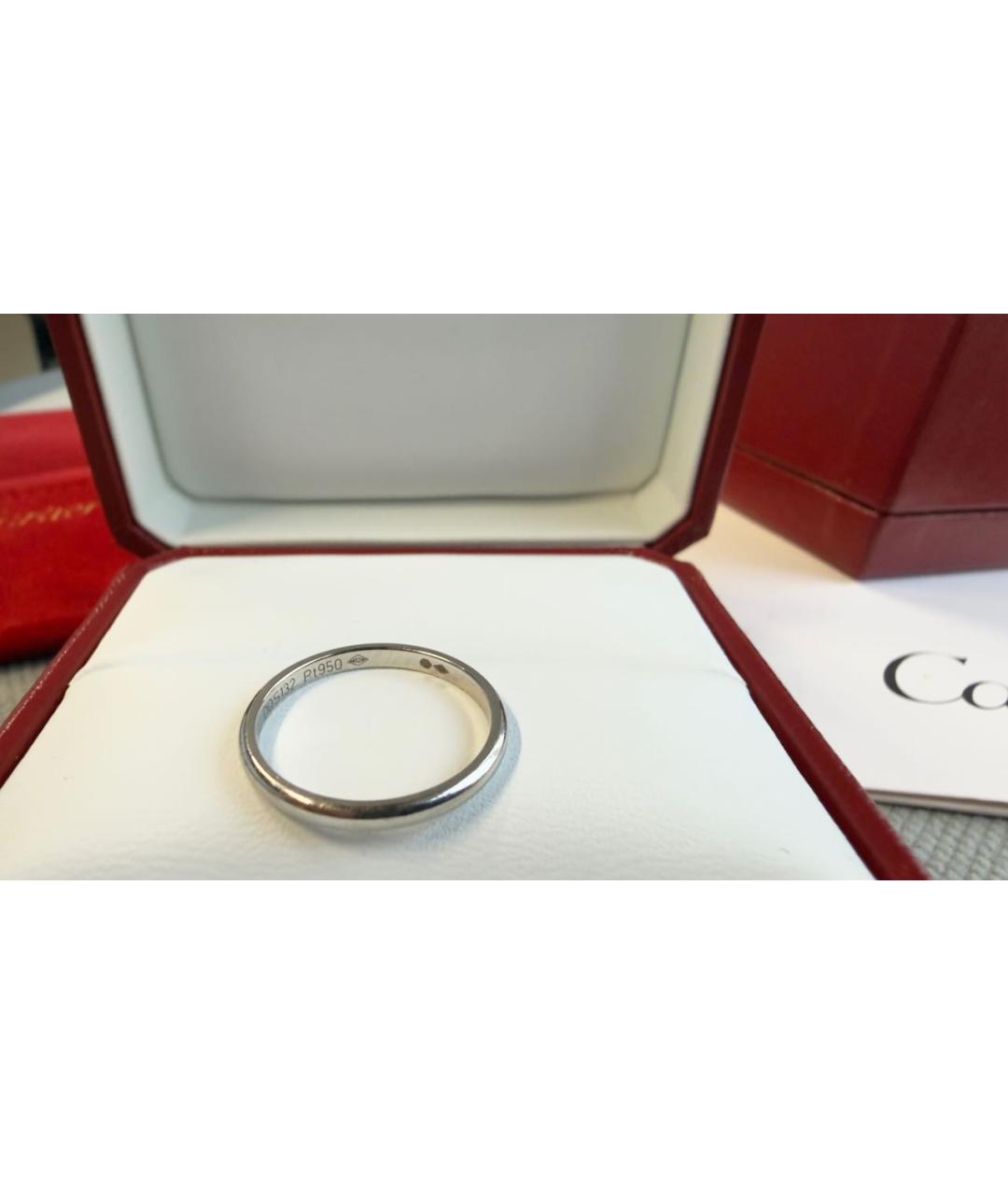 CARTIER Серебряное платиновое кольцо, фото 8