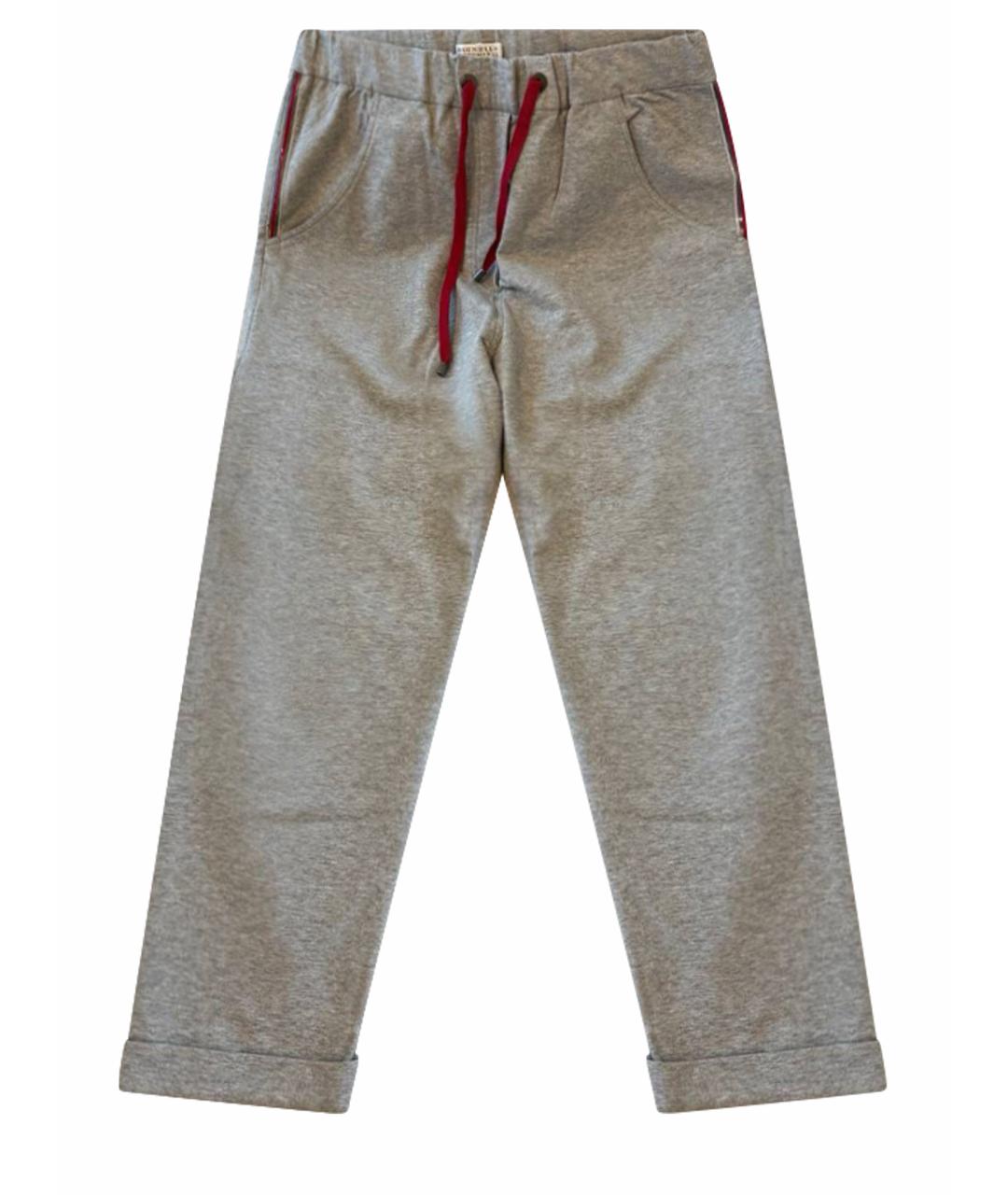 BRUNELLO CUCINELLI Хлопковые прямые брюки, фото 1