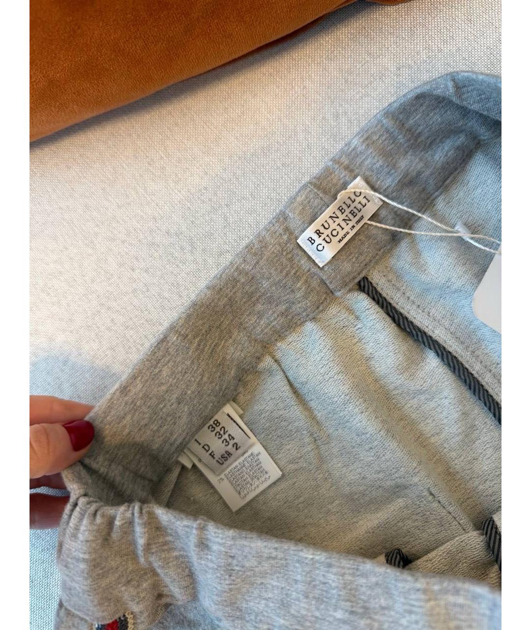 BRUNELLO CUCINELLI Хлопковые прямые брюки, фото 4