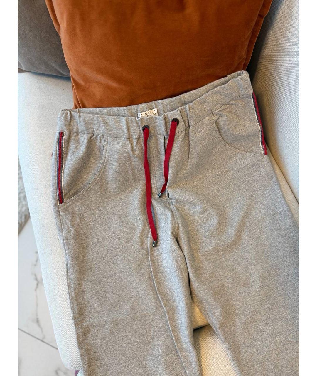 BRUNELLO CUCINELLI Хлопковые прямые брюки, фото 6