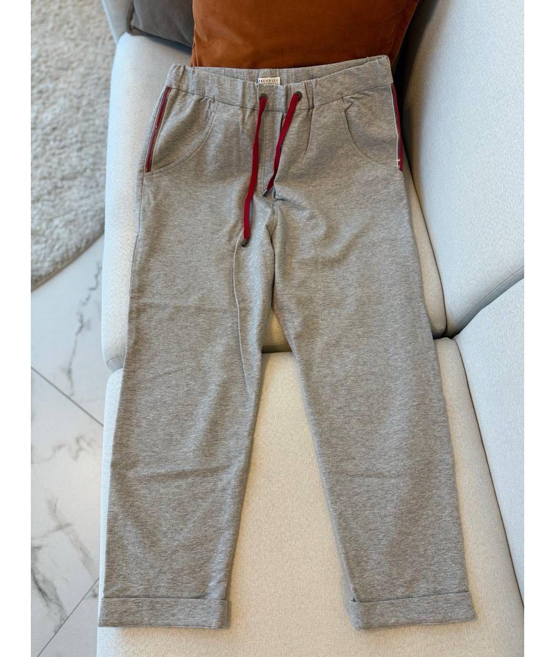 BRUNELLO CUCINELLI Хлопковые прямые брюки, фото 7