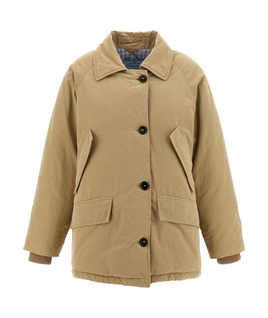 PRADA Бежевая хлопковая куртка, фото 2