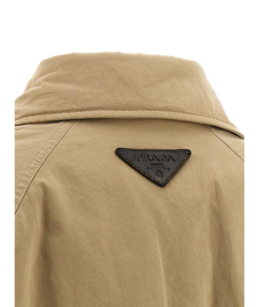 PRADA Бежевая хлопковая куртка, фото 4