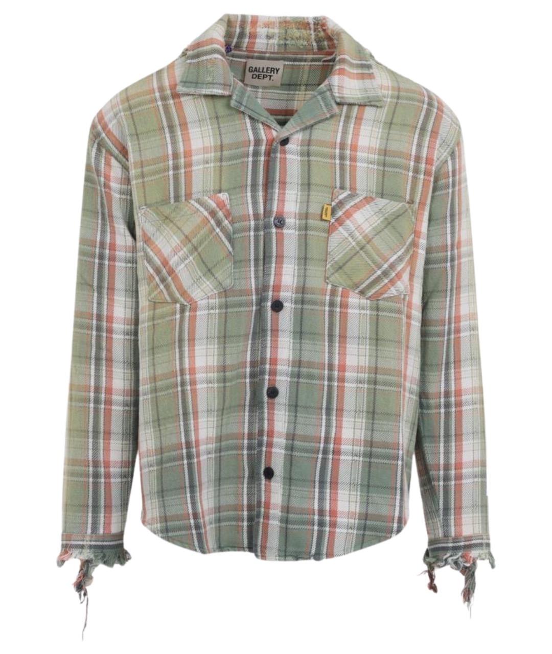 Gallery Dept Зеленая хлопковая кэжуал рубашка, фото 1