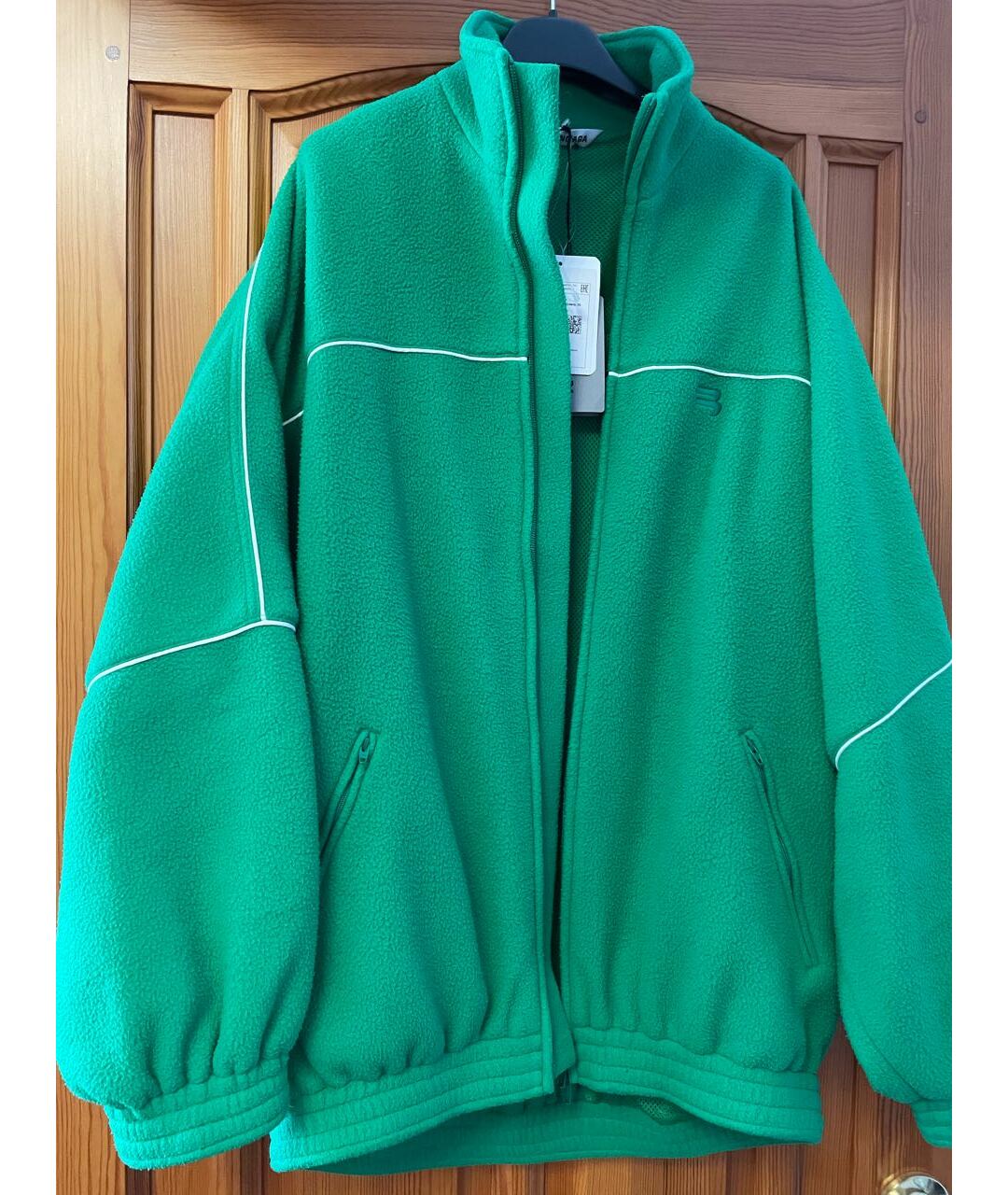 BALENCIAGA Зеленая спортивная куртка, фото 5