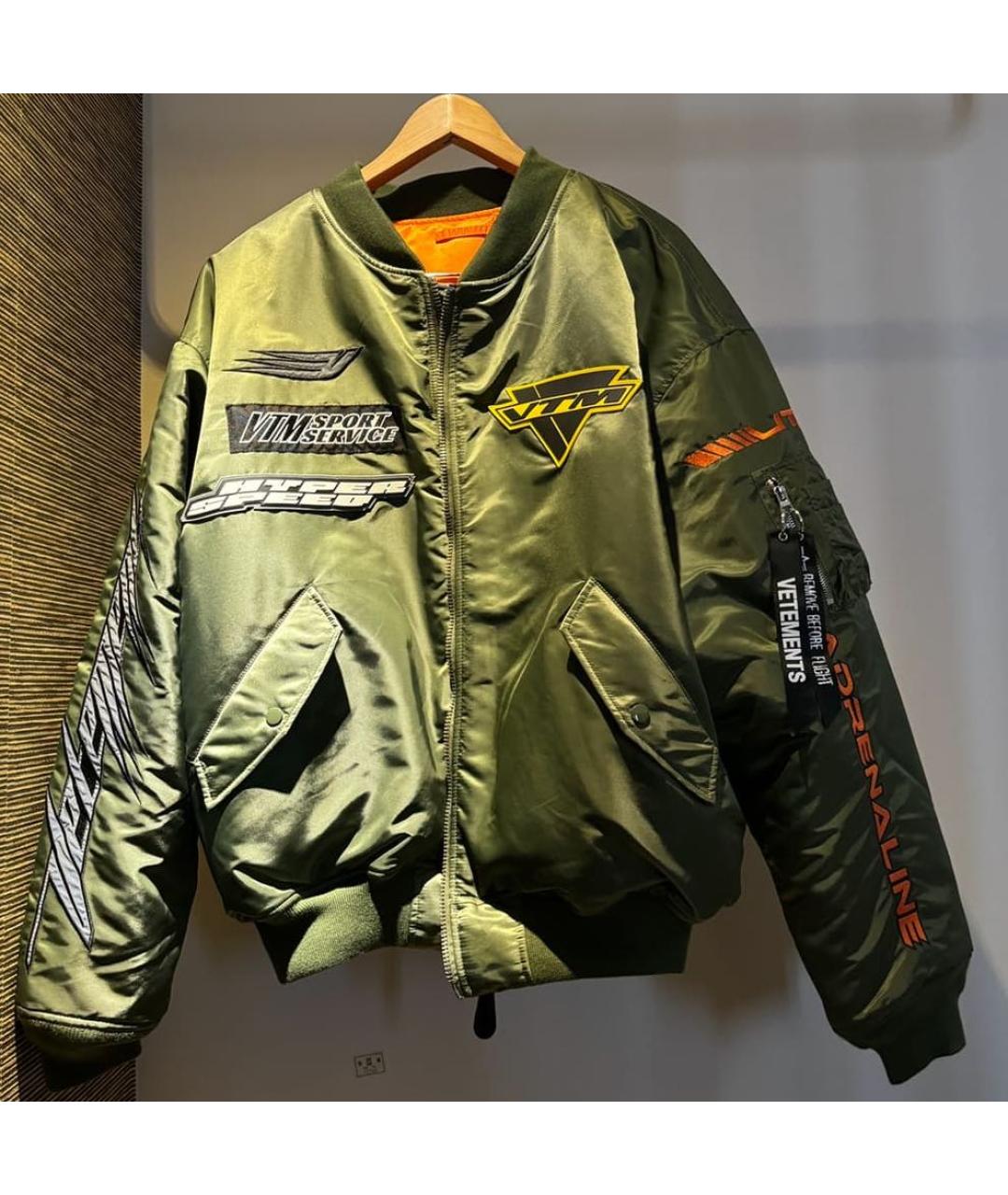 VETEMENTS Хаки куртка, фото 2