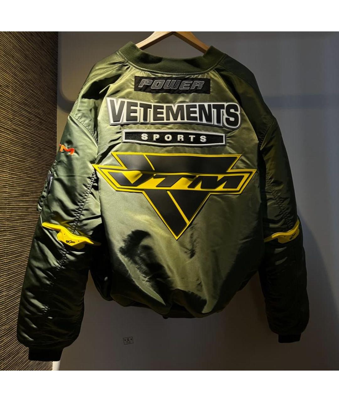 VETEMENTS Хаки куртка, фото 3