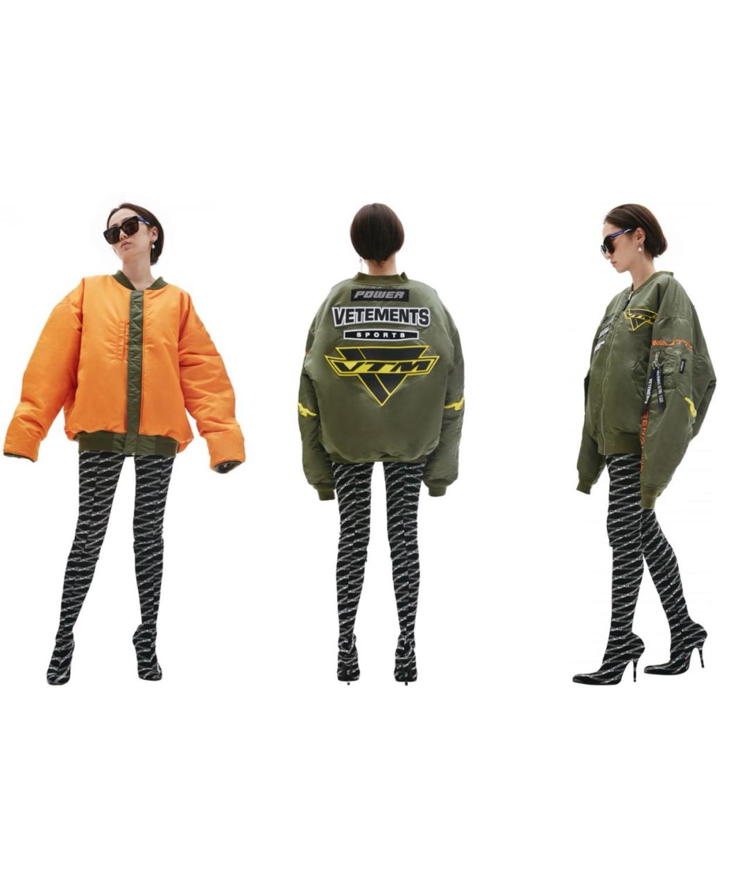 VETEMENTS Хаки куртка, фото 6