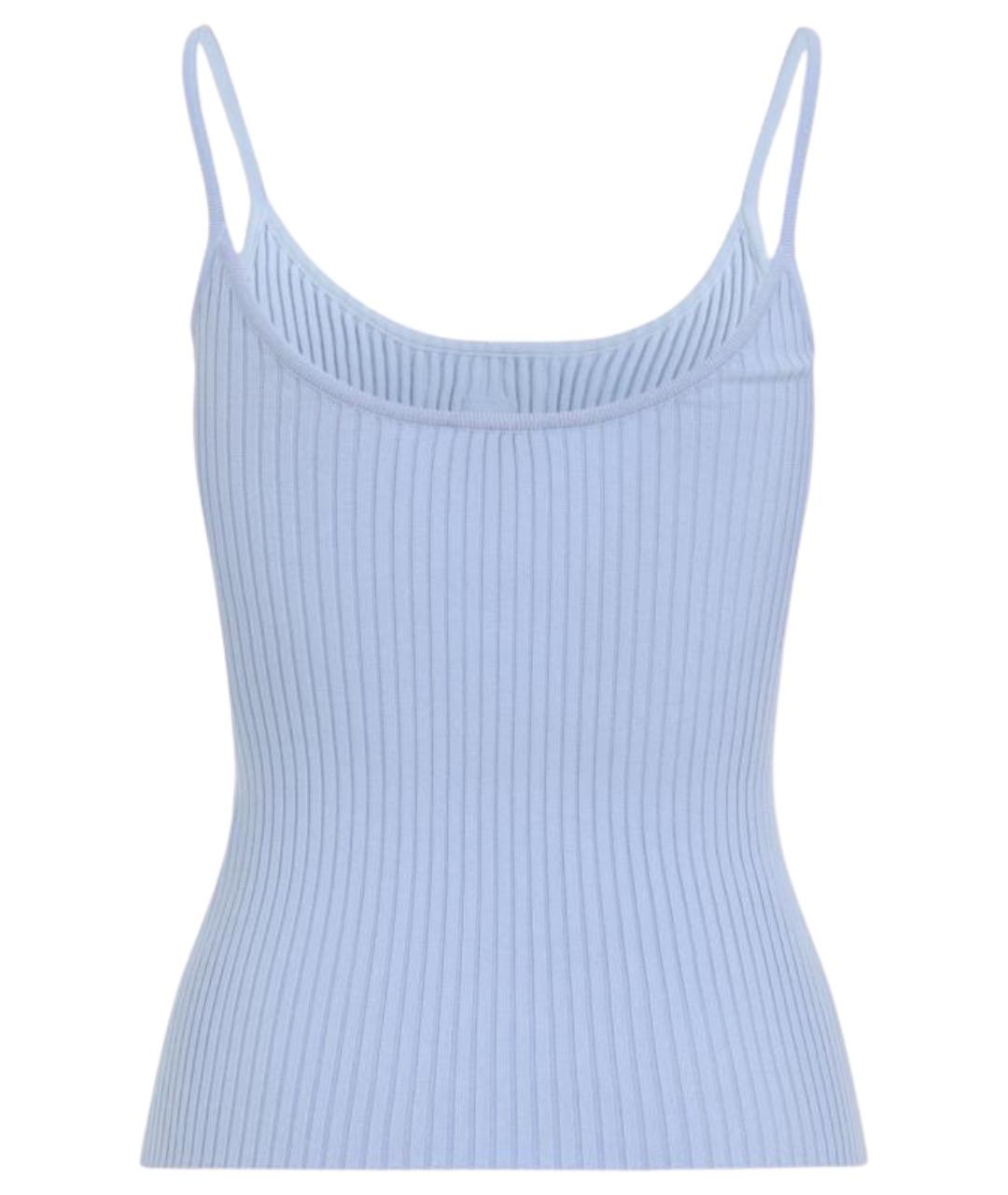 COURREGES Синяя полиэстеровая майка, фото 2